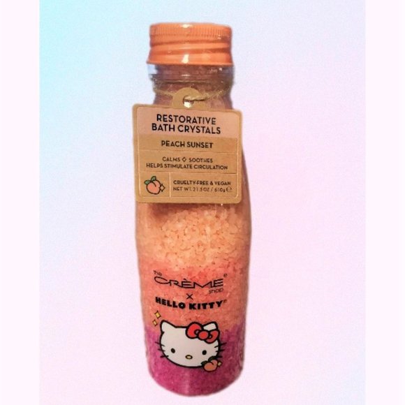 The Crème Shop  ~ Hello Kitty Bath Crystals - Peach Sunset - NEW/SEALED! - Picture 1 of 2